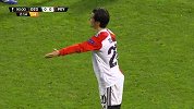 下半场补时第3分钟费耶诺德球员若昂-特谢拉黄牌