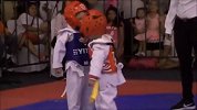 综合-17年-萌娃比赛跆拳道萌态百出 最后裁判都看不下去了-专题