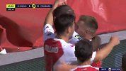 上半场补时第2分钟摩纳哥球员阿吉拉尔进球 摩纳哥2-0斯特拉斯堡