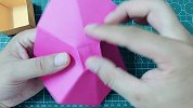 折纸精美收纳盒，做法简单，用来装小物品太方便了