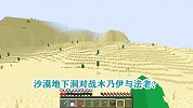 游游解说我的世界，沙漠地下洞对战木乃伊与法老？