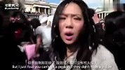 旅游-超发泄！伦敦广场上演千人疯狂互殴