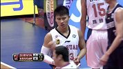 CBA-1415赛季-常规赛-第25轮-布朗助攻张凯篮下强攻得手2+1（四川vs东莞）-花絮