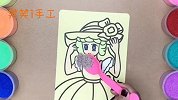 手工DIY沙画，漂亮的公主，简直太治愈了