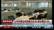 上半年国企利润逾万亿元 同比增22.3％