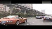 北京20余辆豪车公路行驶震撼现场