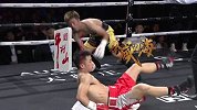 日本拳手被打哭了！中国小将首回合三次击倒残暴KO对手