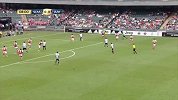足球-16年-季前俱乐部友谊赛：第8分钟射门 桑德罗接队友任意球传球头球攻门中柱-花絮