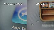 New iPad vs iPad 2显示屏比较