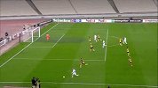 第61分钟卢甘斯克黎明球员格罗莫夫进球 雅典AEK0-1卢甘斯克黎明