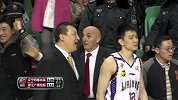 CBA-1415赛季-季后赛-1/4决赛-第3场-李晓旭三分命中 比赛结束（辽宁vs广厦）-花絮