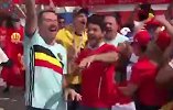 友谊第一比赛第二！比利时巴拿马球迷赛前共同唱歌欢庆