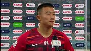 赛后采访-韩佳奇：对比赛结果很满意 中超比赛全力争胜目标前四