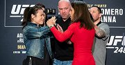 UFC248媒体日对视：乔安娜咄咄逼人 张伟丽泰然自若