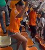 现场实拍科特迪瓦女球迷翩翩起舞庆祝进球