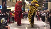 NBA再现中国元素！独行侠主场上演传统舞狮节目