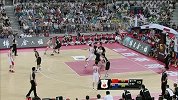 男篮友谊赛-13年-中新男篮对抗赛G1：王治郅左侧虚晃后仰中投宝刀不老-花絮
