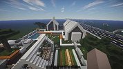 【我的世界】建筑展示 - 纯白别墅【附存档】