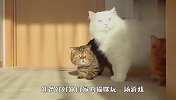 家里遭遇“恐龙”袭击，猫咪看到后，举动笑翻了