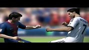 足球-惊呆了！FIFA14里，C罗与梅西球场内拳击比赛 梅西被打飞-新闻