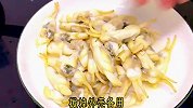 老蛏炒蒜苗 像这样做鲜嫩多汁 全家人都夸你是大厨做法超级简单