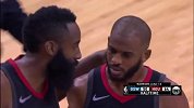 篮球-1718赛季-中场结束哈登与保罗交流 哈登：相信哥 这场比赛妥妥的-专题