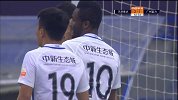 富力角球造险 乌索手臂攻门杜佳精神集中将球挡出