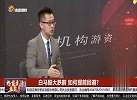 白马股大跌前，如何提前回避？