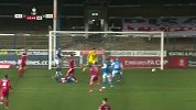 上半场补时第1分钟切奥尔雷球员纽比射门 - 击中门框