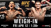 UFC236称重对视全程 两场临时冠军赛如约开战