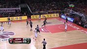 CBA-1415赛季-常规赛-第22轮-杰特后场长传 李敬宇转身投篮球进并造成拜纳姆犯规2+1（山东vs广东）-花絮