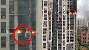 哈尔滨小区22楼爆燃男子不幸坠亡 屋内门窗全部炸落