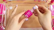 用粉色指甲油、史莱姆、口红给透泰染色，无硼砂，美丽又大方