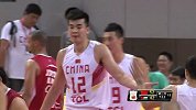 中国男篮-14年-中约男篮热身赛：李晓旭妙传李慕豪双手大力灌筐得分-花絮