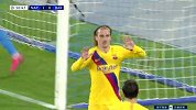巴萨前场断球+连续11次传递打穿对手防线 格子门前推射扳平比分