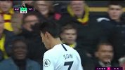 热刺中场长传打出机会 孙兴慜门前垫射打高