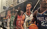 季后赛来了！NBA文化巴士载奥布莱恩杯纽约街头游行