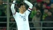 亚冠-15赛季-小组赛-第2轮-第9分钟射门 廉基勋高质量任意球击中边网-花絮