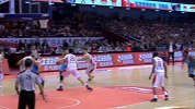 CBA-1617赛季-季后赛-1/4决赛-第4场-布拉切内线接周琦传球 突破扣篮打成2+1-花絮