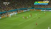 世界杯-14年-淘汰赛-1/8决赛-美国队边路传中被范比滕解围-花絮