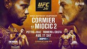 时间还能过得快点吗？UFC241飞踢哥VS小麻焦点对决