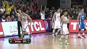 CBA-1415赛季-季后赛-半决赛-第3场-李晓旭侧身压哨中投命中-花絮