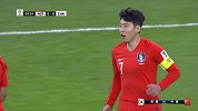 韩国队开场三板斧攻势凶猛 金玟哉头球冲顶擦柱而出