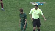 王瑒飞身铲抢放倒扎伊尔 绿城铁腰动作过大吃到黄牌