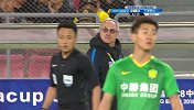 张稀哲+奥古斯托梳理国安攻势 索里亚诺头球稍稍高出横梁