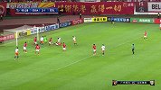 下半场补时第6分钟山东鲁能球员刘军帅射门 - 被扑