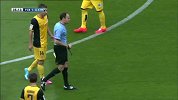 西甲-1314赛季-联赛-第38轮-蒂亚戈背后犯规得到黄牌-花絮