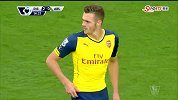 英超-1415赛季-联赛-第2轮-第56分钟黄牌 阿森纳德布希犯规-花絮