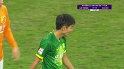 国安前场断球就地反击 李博希头槌攻门稍稍偏出