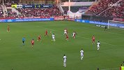 第52分钟雷恩球员乌努进球 第戎1-1雷恩